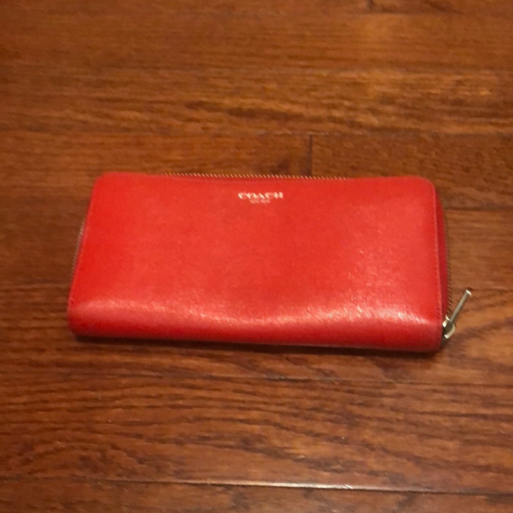 Coach red wallet
